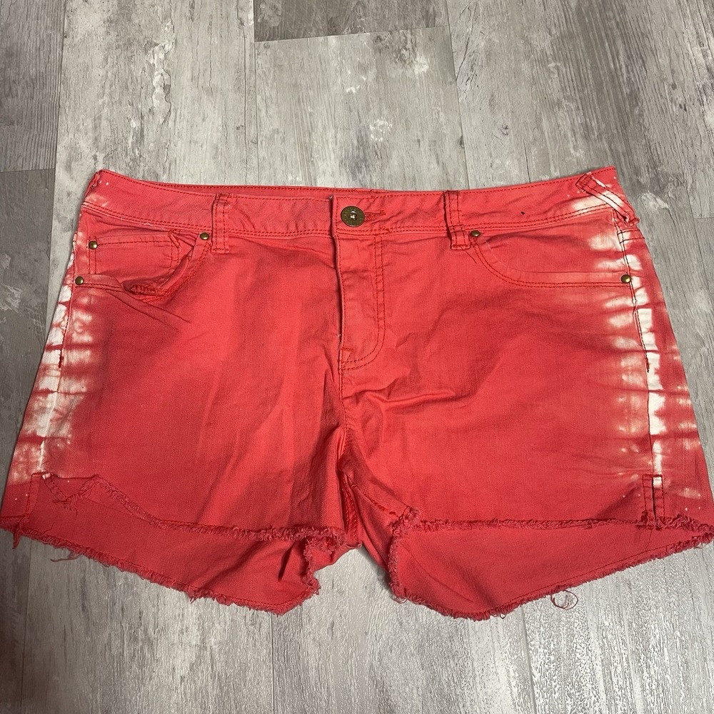 Route 66 Relaxed Fit Women Red Shorts High Rise Frayed Hem Size 12‎ Bag6